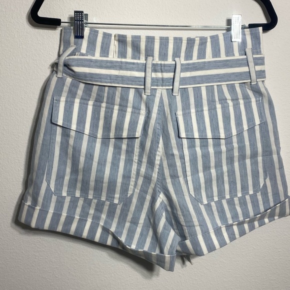 Frame Casual Linen Shorts Stripe - Picture 3 of 8